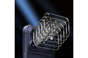 5-Pack Camera Lens Protector for iPhone 17 Pro, 9H Tempered Glass Camera Cover Screen Protector Accessories, HD Clarity, Anti