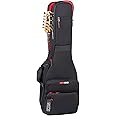 Gator Cases ICON Take Two Series Premium Double Gig Bag for (2) Electric Guitars, TSA-Friendly Zippers, Black (G-ICONTTELEC-BLK)