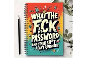 1 Pc Spiral Password Log Notebook, Internet & Computer Login Organizer for Recording Website Usernames and Passwords, Passwor