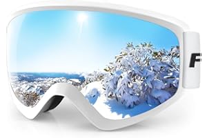 findway Kids Ski Goggles, Kids Snow Snowboard Goggles for Boys Girls Youth OTG