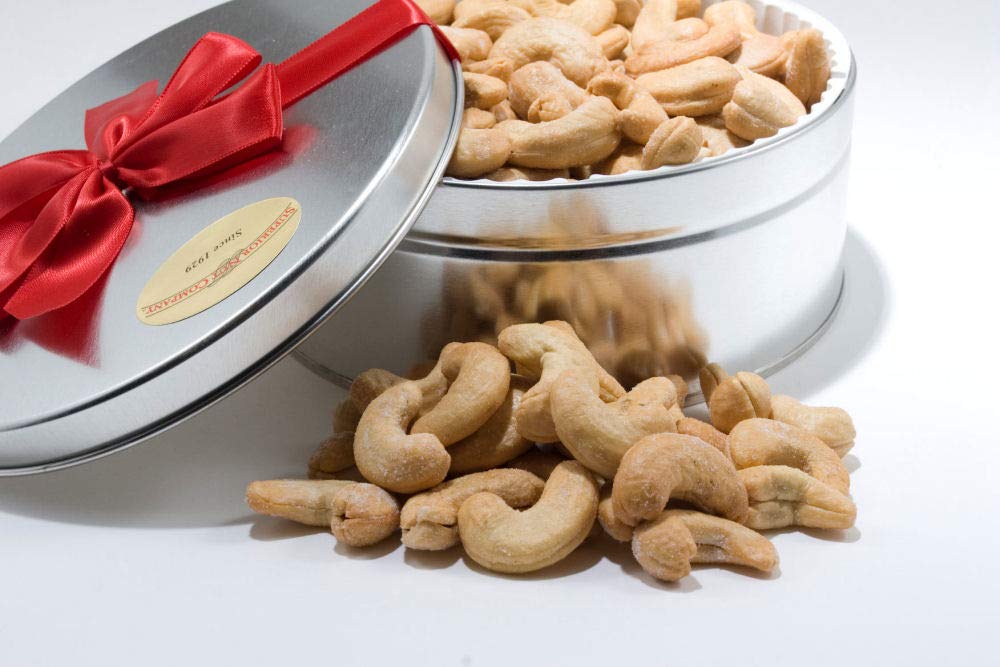 GIANT WHOLE CASHEWS GIFT TIN Grocery & Gourmet Food