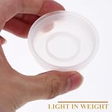 SOLUSTRE 20pcs Plastic Drum Caps Bung Seals for Oil Barrels Buckets 5.3cm White view 5