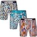 JINSHI Workout Seamless Boxer Briefs Stretchable Long Leg Underwear for Mens 3 Pack Size Large