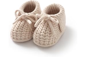 Wugugu Baby Booties Newborn Boys Girls First Walkers Soft Knit Infant Sock Shoes Cozy Crochet Toddler Crib Boots