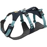 Ruffwear, Flagline Dog Body Harness, Basalt Gray, Medium | Lightweight, Minimalist, Low Profile Fit, Debris-Resistant Liner, Handle for Lift and Assist, Three Leash Attachment Points