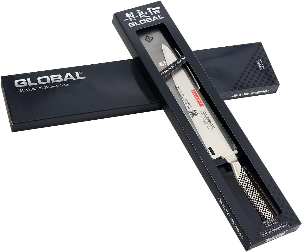 Global G-18: 24cm Flexible Filleting Knife, Stainless Steel, 24 cm - Image 5