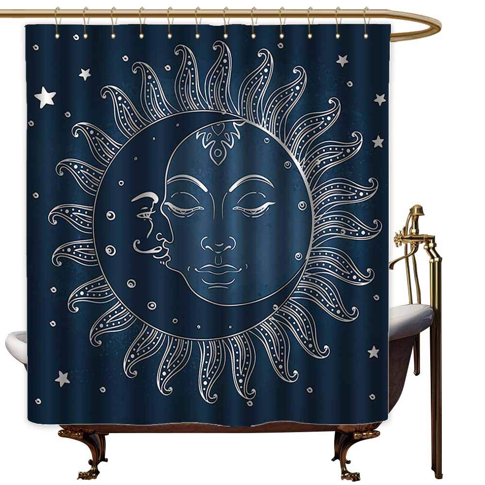 Amazon Com Shower Curtains For Kids Bathroom Unisex Sun And Moon