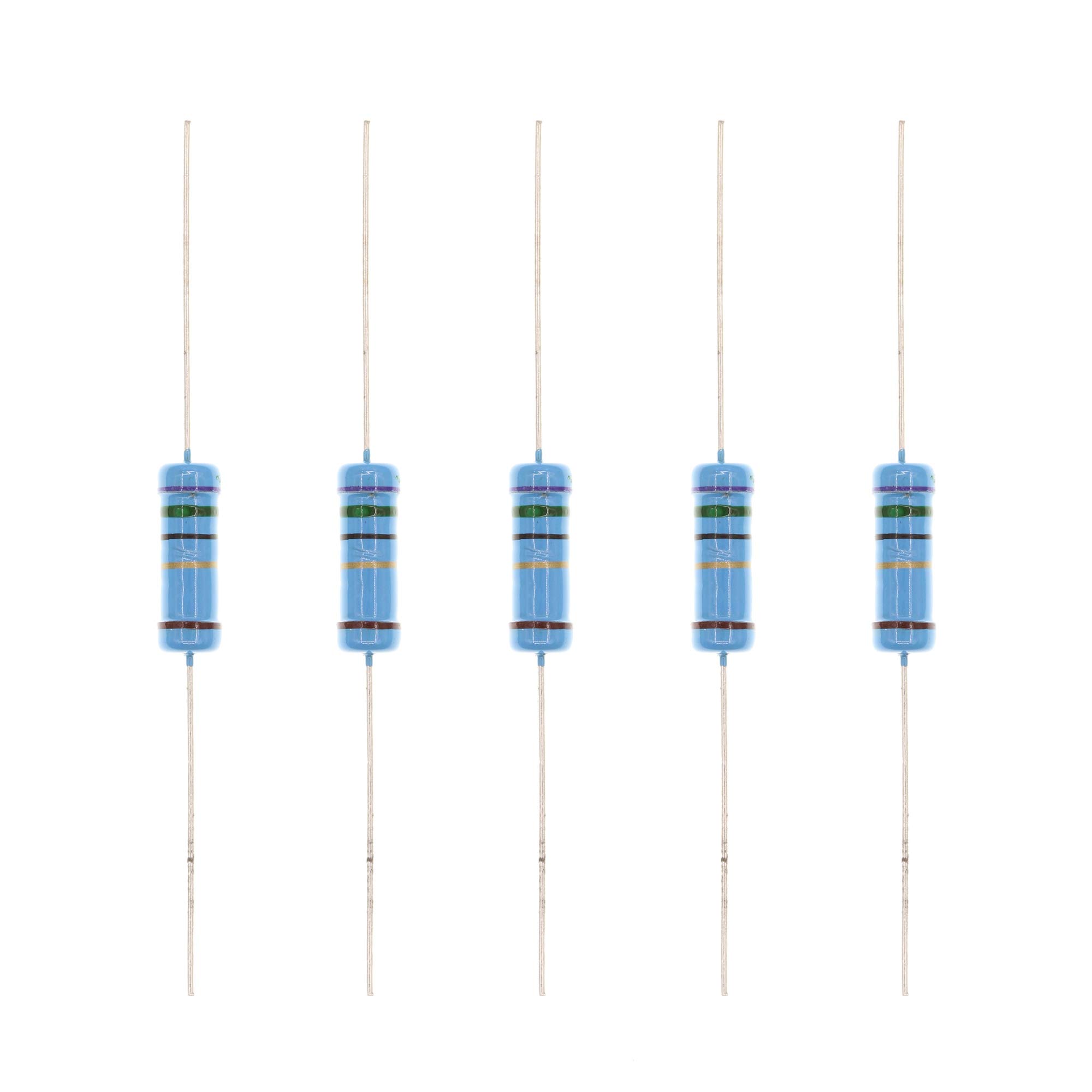 HUABAN 20PCS 3W 3 Watts 75R 75 Ohm 1% Metal Film Resistor