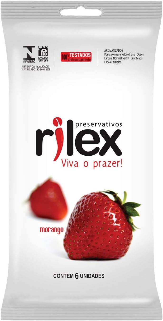 Preservativo Rilex Morango com 6 Unidades, | Amazon.com.br (7898903991753)
