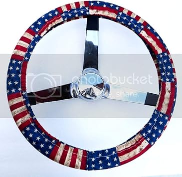 Amazon Com Mana Trading Steering Wheel Cover Rustic Usa American Flag Automotive