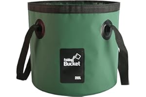 BANCHELLE Collapsible Bucket Water Container Portable Folding Camp Wash Basin for Outdoor Traveling Hiking Fishing Car Washing Gardening Camping 20L
