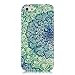 Iphone 5c Case, JAHOLAN Green Totem Flower Clear TPU Soft Case Rubber Silicone Skin Cover for iphone 5C
