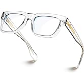 VISOONE TR90 Square Blue Light Blocking Glasses Fashion Computer Eyewear for Women and Men RANDI