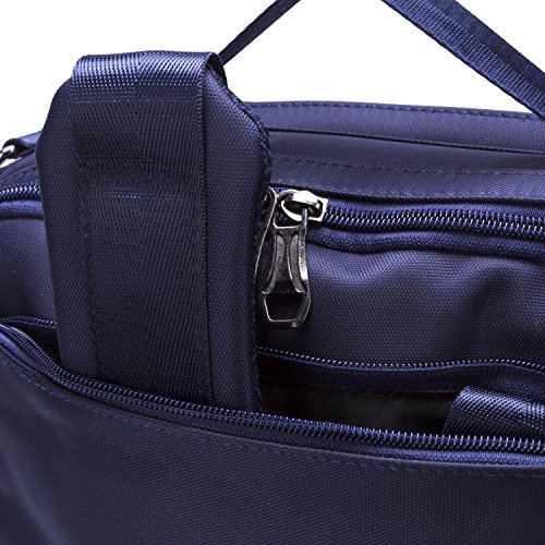 UBaymax 15.6 inch 3-in-1 Hybrid Laptop Backpack Messenger Shoulder Bag,Nylon & Leather Multi-function Convertible Waterproof Bag For Business School Travel