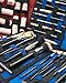 Strapbook Elastic Grid Organizer Book for Electronics Accessories Travel Cables Chargers and More (Blue)