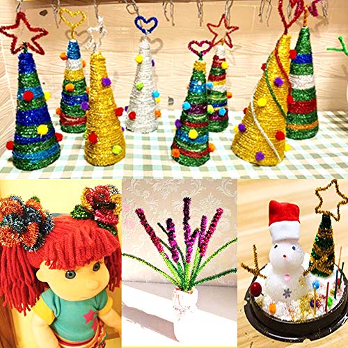 Pipe Cleaners Chenille Stems for DIY Art Craft 6 mm x 12 Inch 100 Pieces,Red