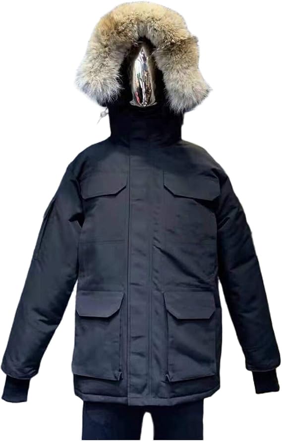 Amazon ダウンジャケット メンズ シャトーパーカー ファーフード付き コート メンズ 秋冬 カーソンパーカ フーデッド 黒 Xl コート ジャケット 通販