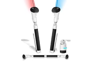 Colelulu VR Game Handle for Meta Quest 3 Controller Accessories, Gorilla Tag Long Arms for Quest 3, 2-In-1 Controller Extension for Beat Saber (Black)