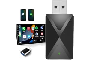 Wireless CarPlay Adapter for iPhone and Android Auto Adapter, 2-in-1 2025 New Upgraded Bluetooth Car Play Dongle Convert Fact