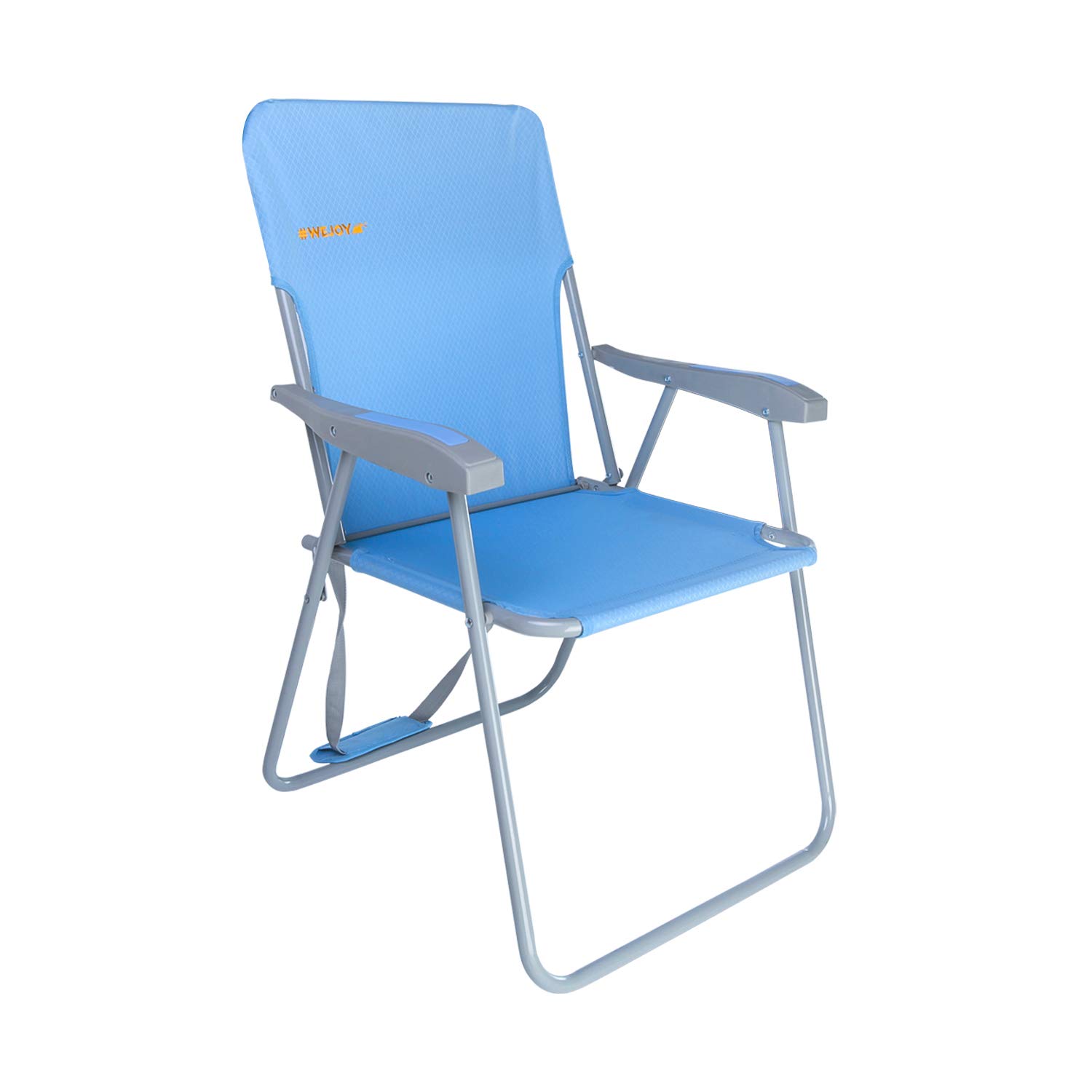Photo 1 of #WEJOY High Beach Chair for Adults, Lightweight Folding Camping Chairs with Hard Armrest,Shoulder Straps,Supports 300lbs for Outdoor Lawn Concert BBQ Park