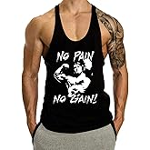 GYMLEADER Men's Tank Top Workout Gym Muscle Shirt Y Back Fitness Bodybuilding Stringer Shirt