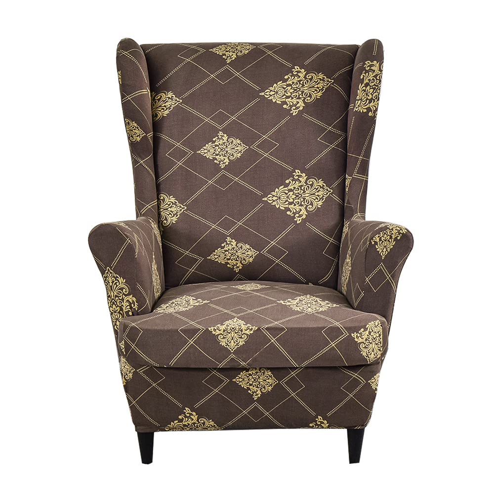 Wingback chair slipcovers stretch armchair covers Wing Chair Cover wingback armchair covers with prints
