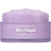 NCLA Beauty Hey Sugar All Natural Body Scrub - Moisturizing, Exfoliating Sugar Scrub - Shea, Cocoa, and Mango Butters - Birthday Cake - 3.38 oz
