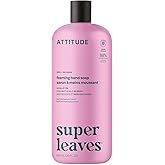 ATTITUDE Foaming Hand Soap Refill, EWG Verified, Natural & Plant-Based Hand Wash, Gentle & Moisturizing, Vegan, Coconut & Wildberries Scent, 30 Fl Oz