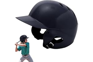 Tee Ball Helmet Breathable Thicken Impacts Resistant Protective Batting Helmet One Size for Kids Youth, Black Batting Kids Tb