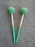 KaKesa Steel Drum Pan Mallets Sticks Wood Rasta - 6Bass