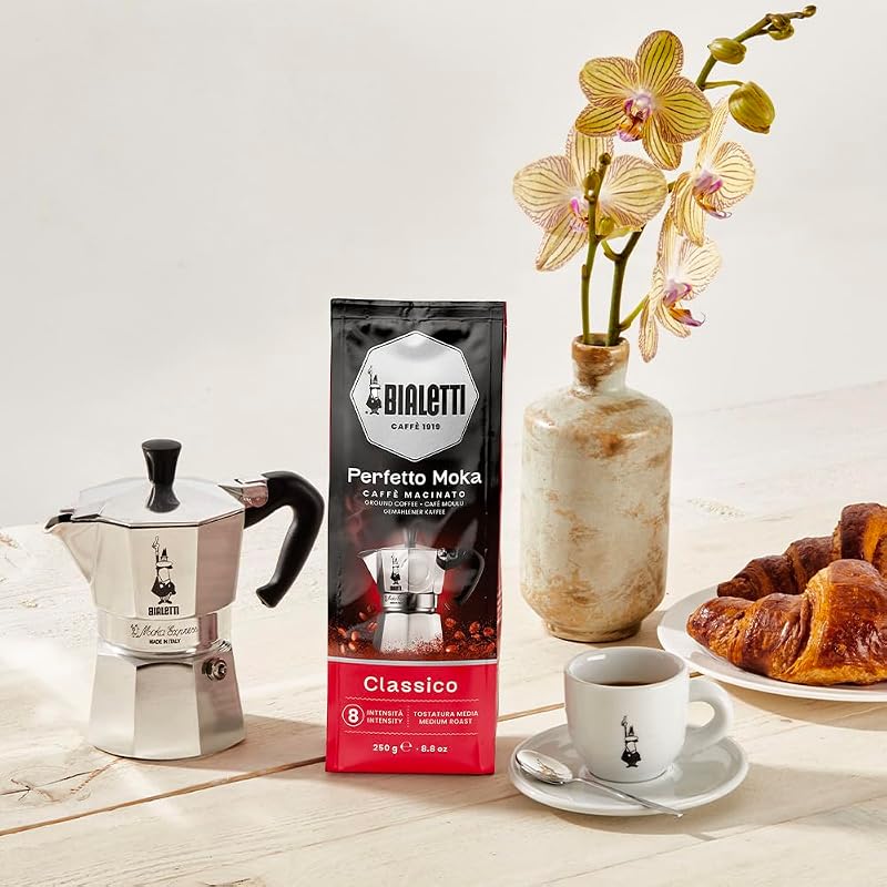 Espressokocher plus 250 g Perfekt Moka Bialetti, nicht induktionsfähig, 3 Tassen (130 ml), Aluminium, 0003544 — Foto 2 von 6