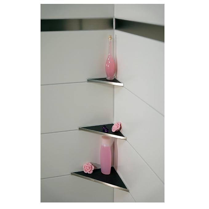 Befliesbare Duschablage Shampoohalter Eckregal - Montage ohne Bohren