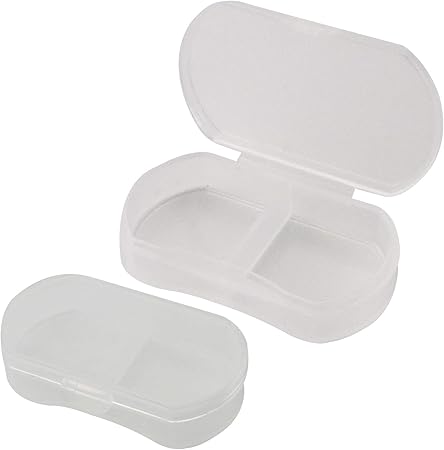 Amazon Urlife ピルケース お薬収納ケース 透明 1日2回 超ミニ コンパクト 小さいボックス 2pcs Urlife ピルケース