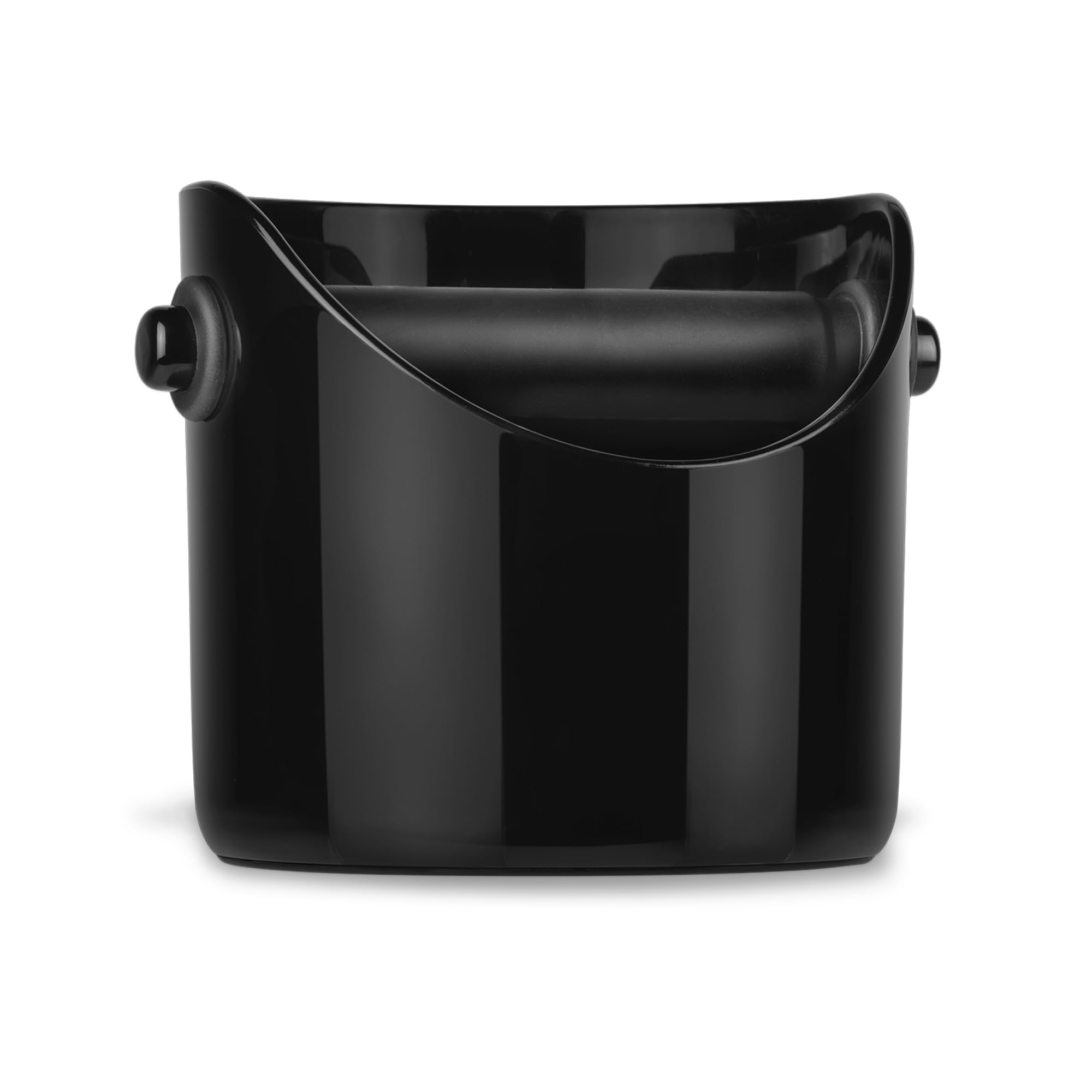 Dreamfarm Big Grindenstèin | Modern Espresso Knock Box | Sturdy, Compact Coffee Knock Box | Coffee Ground Bin with Durable Knock Bar | Black (Big)