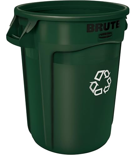 thumbnail image 2 of Rubbermaid Commercial 32 Gal Round Trash Can – Orange – Indoor/Outdoor – Plastic, No Lid – 2119308 2 of 4