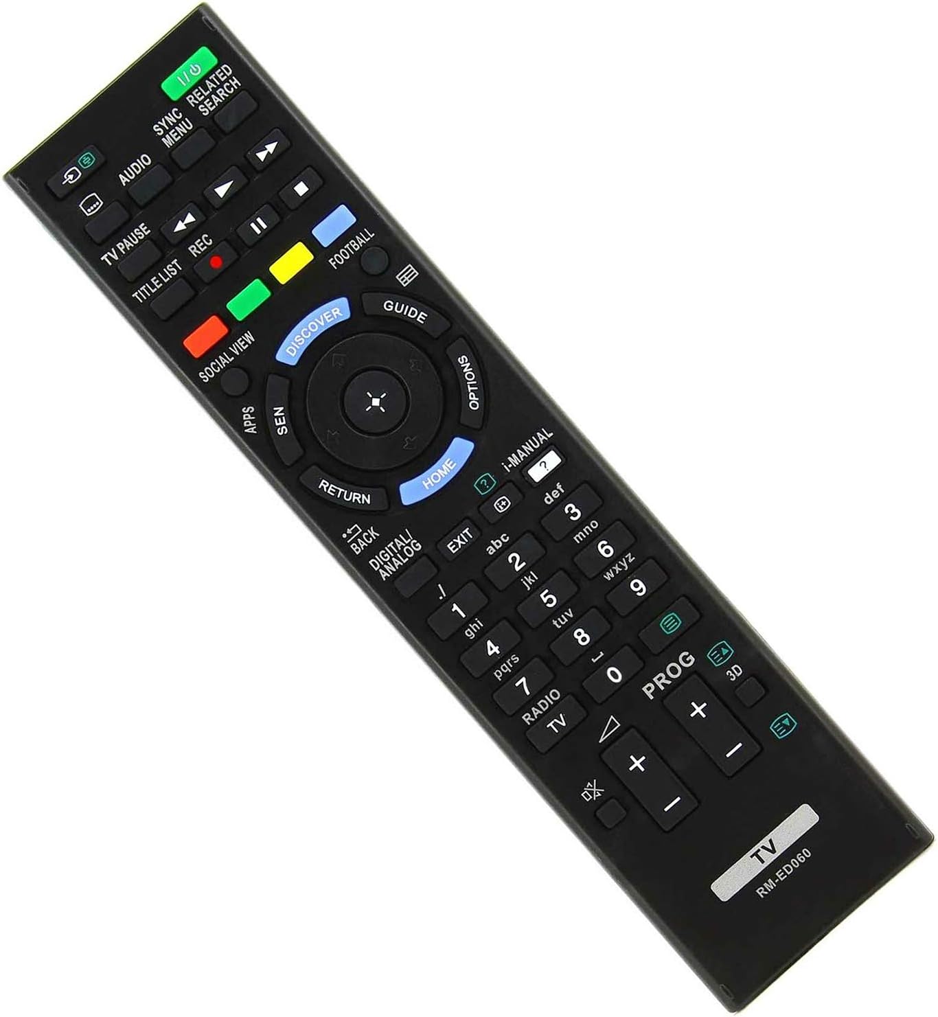 VINABTY RM-ED060 Replacement Remote Fit for Sony LCD TV KDL-50W829B KDL-42W829B KD-70X8505B KD-65X8505B KD-55X8505B KD-49X8505B KD-49X8505B KDL-50W815B KDL-55W829B KDL-50W829B KDL-55W828B KDL-50W828B - Image 4