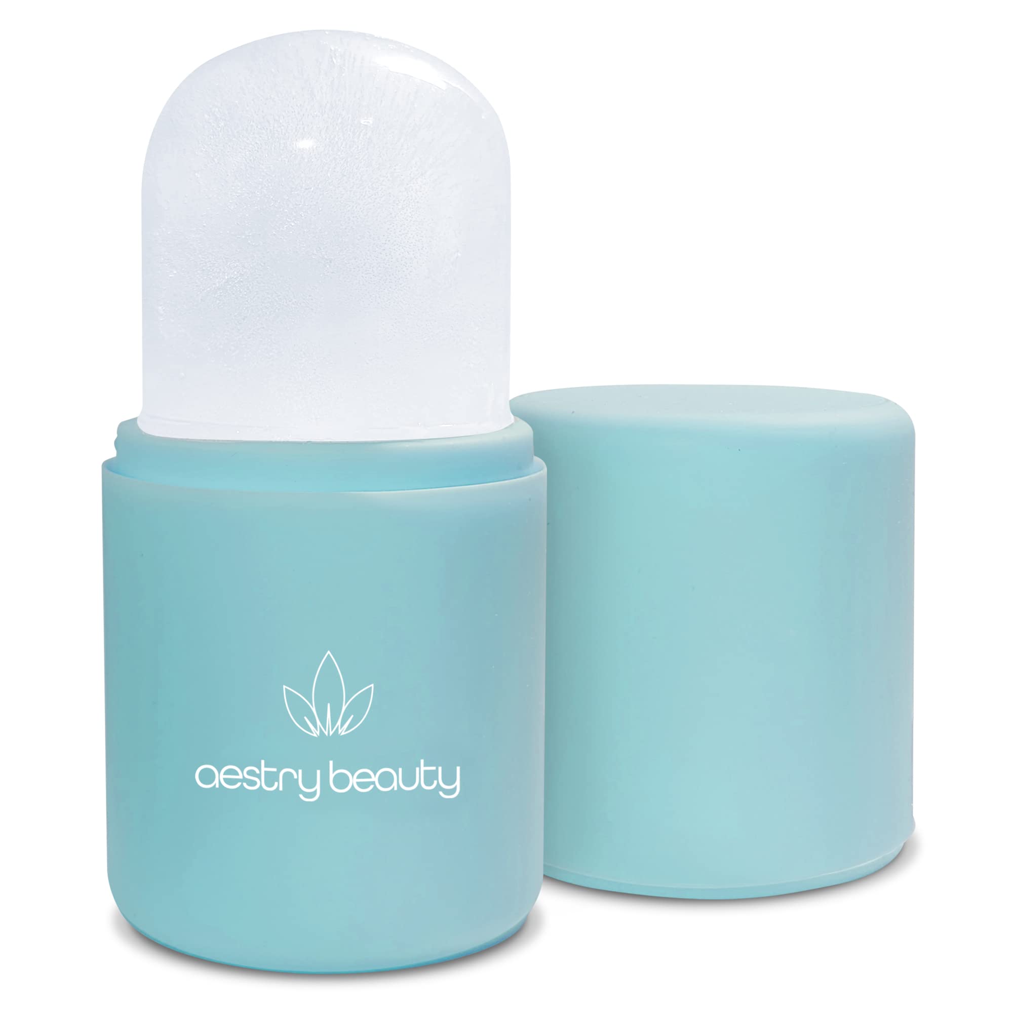 Aestry Beauty Ice Roller For Face & Eyes To Help Brighten Skin Tone & Tighten Pores - Great in Reducing Acne & Removing Fine Lines - Reusable Facial Treatment (Blue)