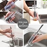selcouth yyds Baby Bottle Brush Long Handle Soft Silicone Cleaner Grey view 8