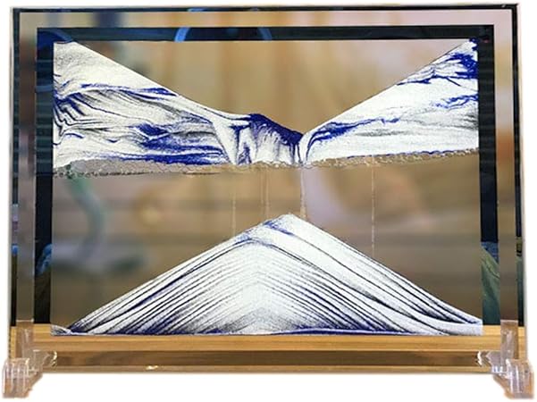 Amazon Co Jp ダイナミックな液体動く砂アート絵 砂の風景と風景 装飾ディスプレイ 自宅 オフィスのデスクトップ サイケデリックアート 砂時計装飾おもちゃ ウェディングギフト ホーム キッチン