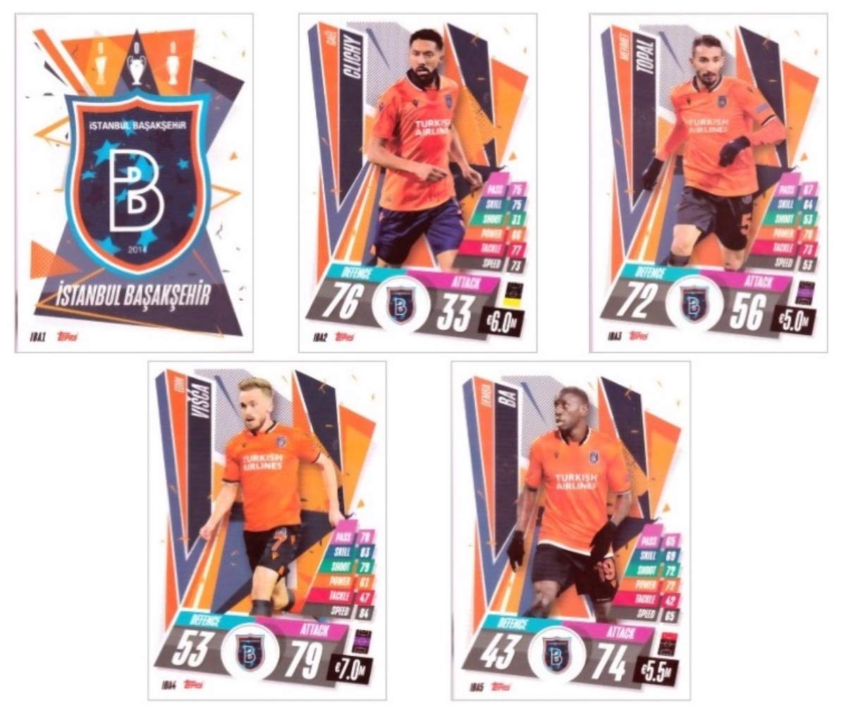 Topps Match Attax CHAMPIONS LEAGUE 20/21 FULL BASE TEAM SET ISTANBUL