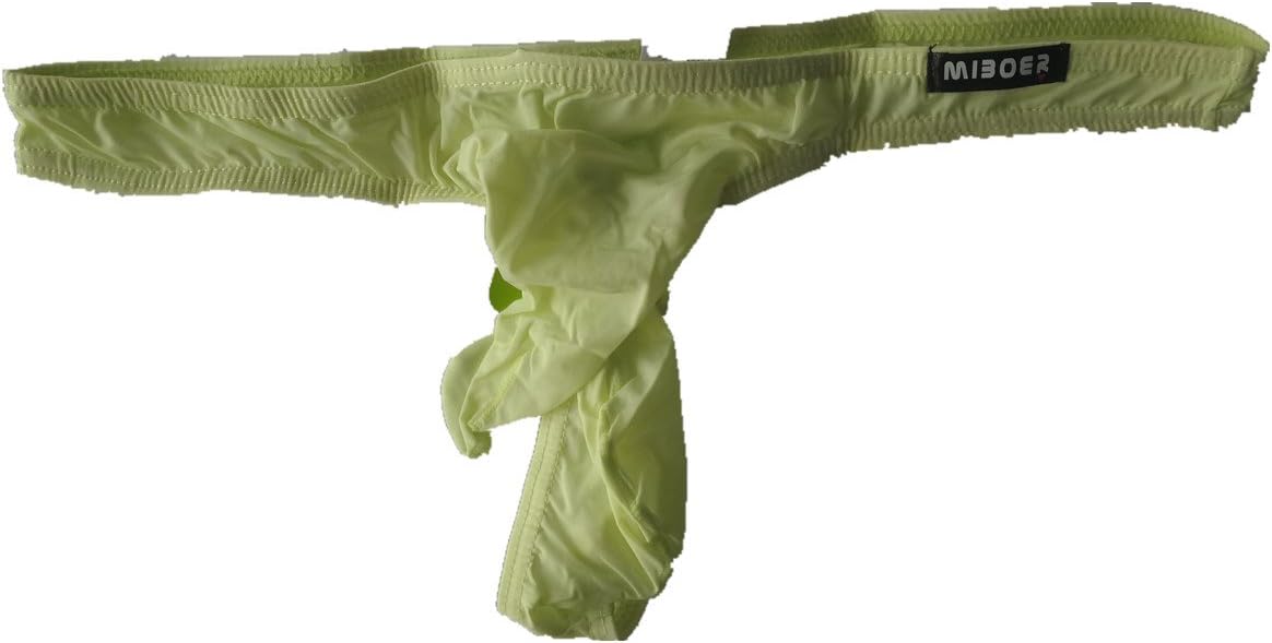 AILNT Men Sexy Elepahnt Nose Bikini Thong Ice Silk Underwear G-Strings & Thongs