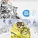 Emergency Blanket (2-Pack) Solar Blankets Large Foil Thermal Blanket Survival Maximum Protection Rescue Best Suited Your Earthquake Survival Kit Outdoor Camping Hiking First Aid 55.11×82.68 inchthumb 4