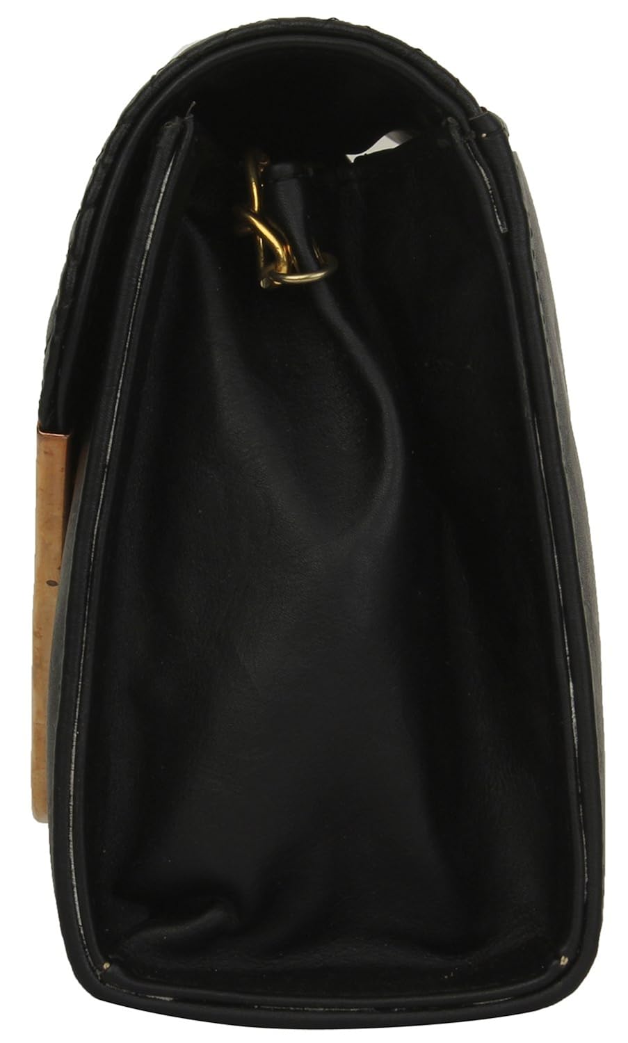 do bhai golden frame women's sling bag (black) (golden-frame-black)