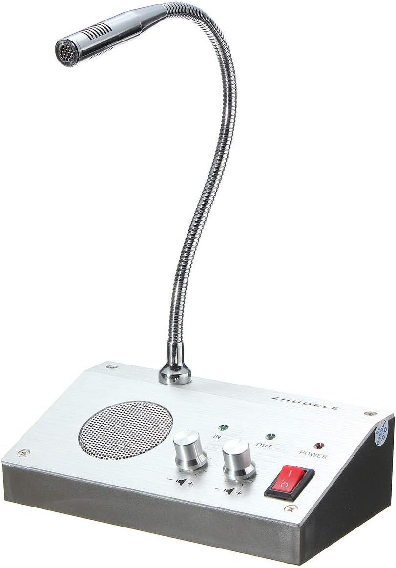 OverTop Bank/Office/Store/Station Window Dual Way Counter Intercom Interphone System