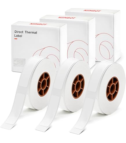 Cinta Adhesiva Para Niimbot D11/D110/D101 – 2 Rollos 14x50mm, Impermeable Y Sin Residuos, 420 Etiquetas (Heart Dot)