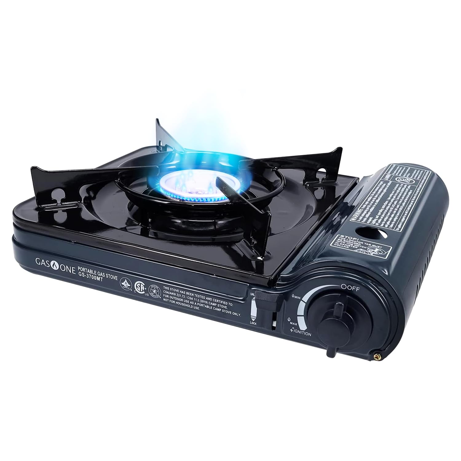 Photo 1 of GAS ONE NEW 10,000 BTU CSA List Portable Butane Gas Stove with Carrying Case CSA Listed- Midnight