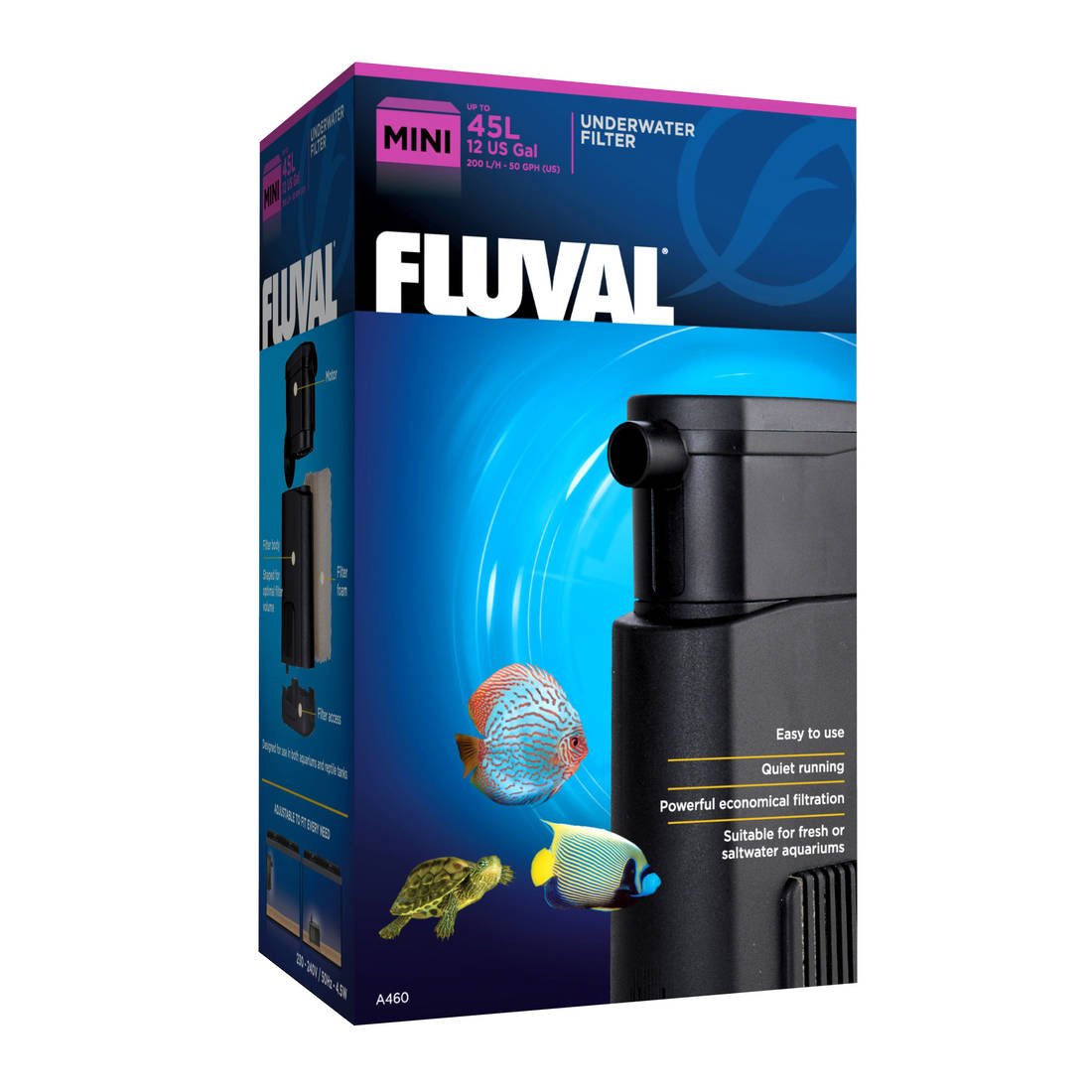 Fluval Mini Underwater Filter, 200 Litre Per Hour