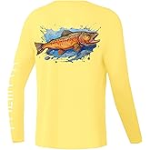 Palmyth Boys Fishing Shirt Youth Long Sleeve T-Shirt UPF 50+ Sun Protection