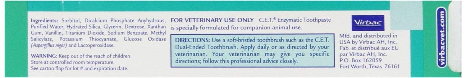 dog toothpaste ingredients