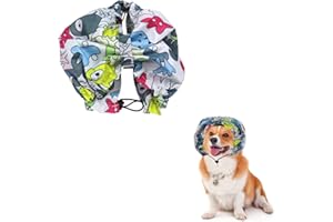 VOMVOMP Adjustable Dog Shower Cap Bath Cap Waterproof Shower Hat Dog Ear Covers Overhanging Pet Bath Ear Protection Cats Ear Drops Guard for Kitten Puppy Small Pets Bath Protector